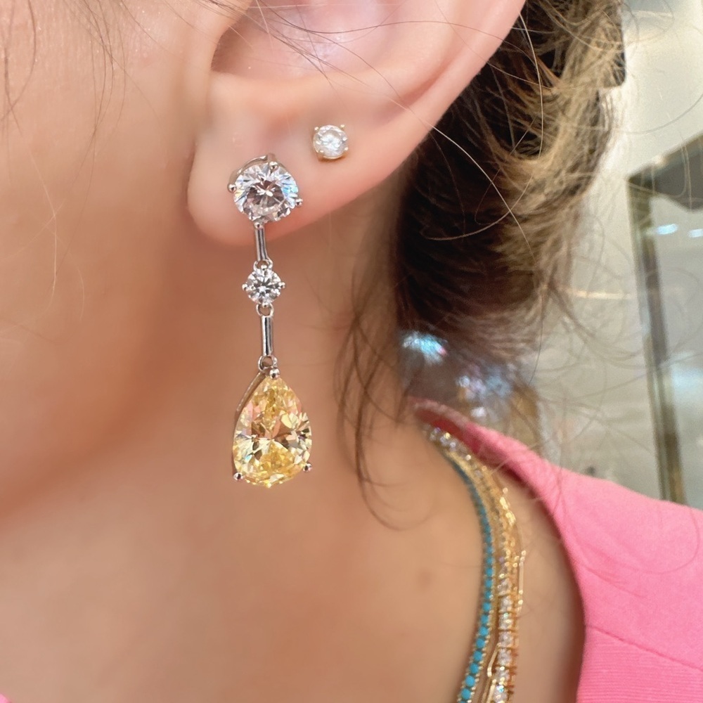 💛Limited edition Sterling silver drop earrings